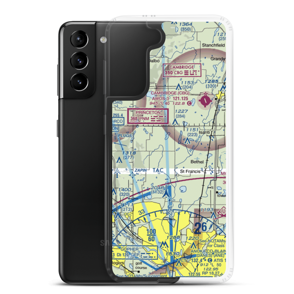 Swanson Field (MY95) VFR Sectional Samsung Case Samsung Galaxy S21 Plus model shown