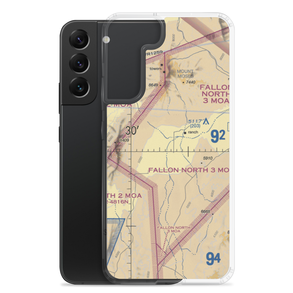 Swanson Ranch 3 Airport (NV64) VFR Sectional Samsung Case Samsung Galaxy S22 Plus model shown