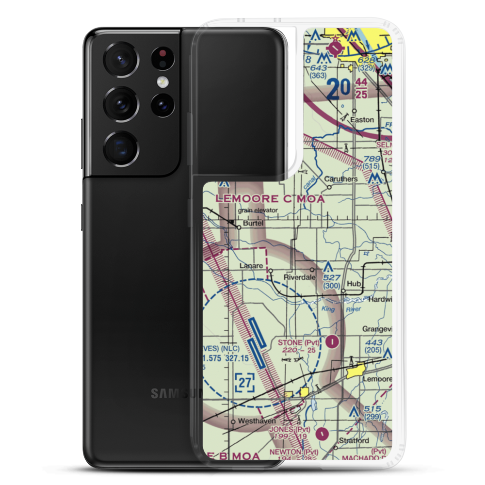 Swanson Ranch Nr 2 Airport (89CA) VFR Sectional Samsung Case Samsung Galaxy S21 Ultra model shown