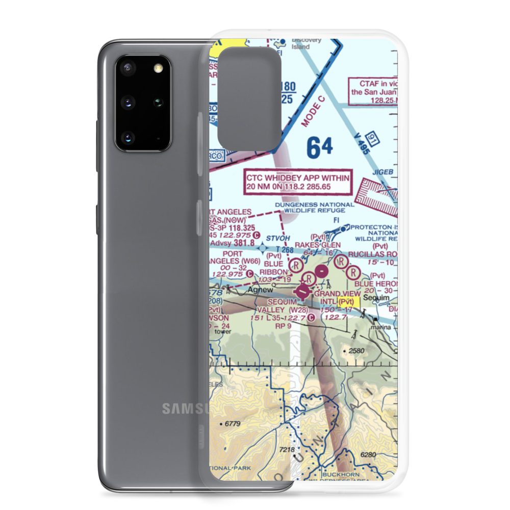 Swanton Ultralightport (WN60) VFR Sectional Samsung Case Samsung Galaxy S20 Plus model shown