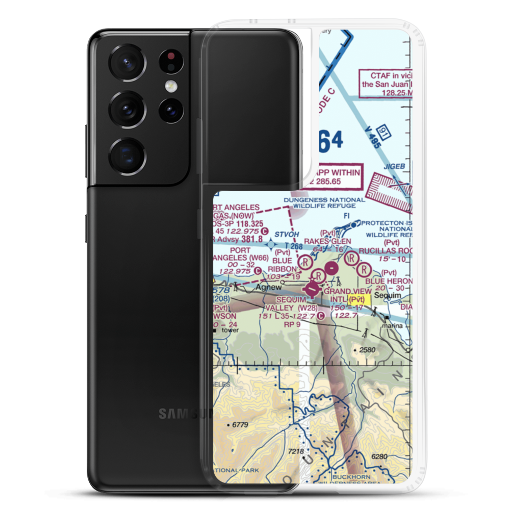 Swanton Ultralightport (WN60) VFR Sectional Samsung Case Samsung Galaxy S21 Ultra model shown