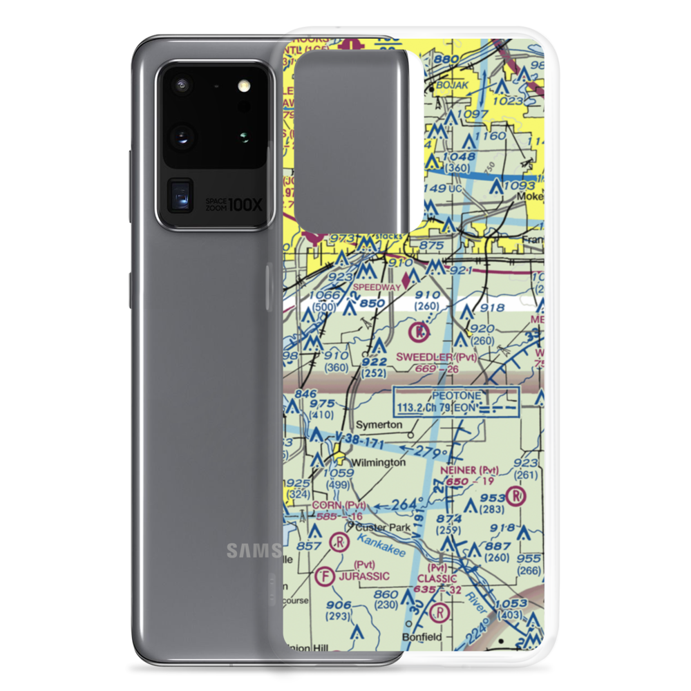 Sweedler Airport (3IL2) VFR Sectional Samsung Case Samsung Galaxy S20 Ultra model shown