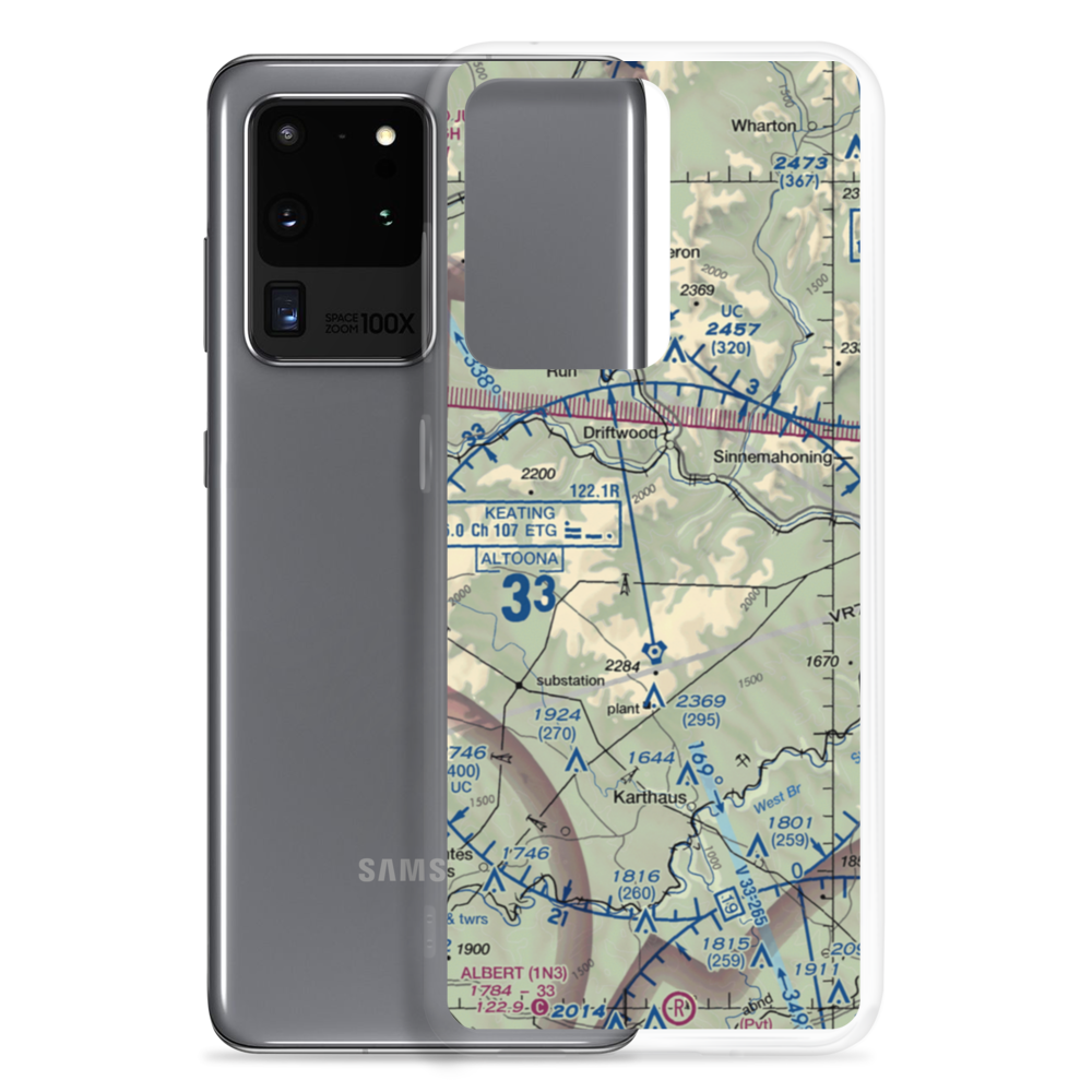 Sweet Valley Airport (PN12) VFR Sectional Samsung Case Samsung Galaxy S20 Ultra model shown