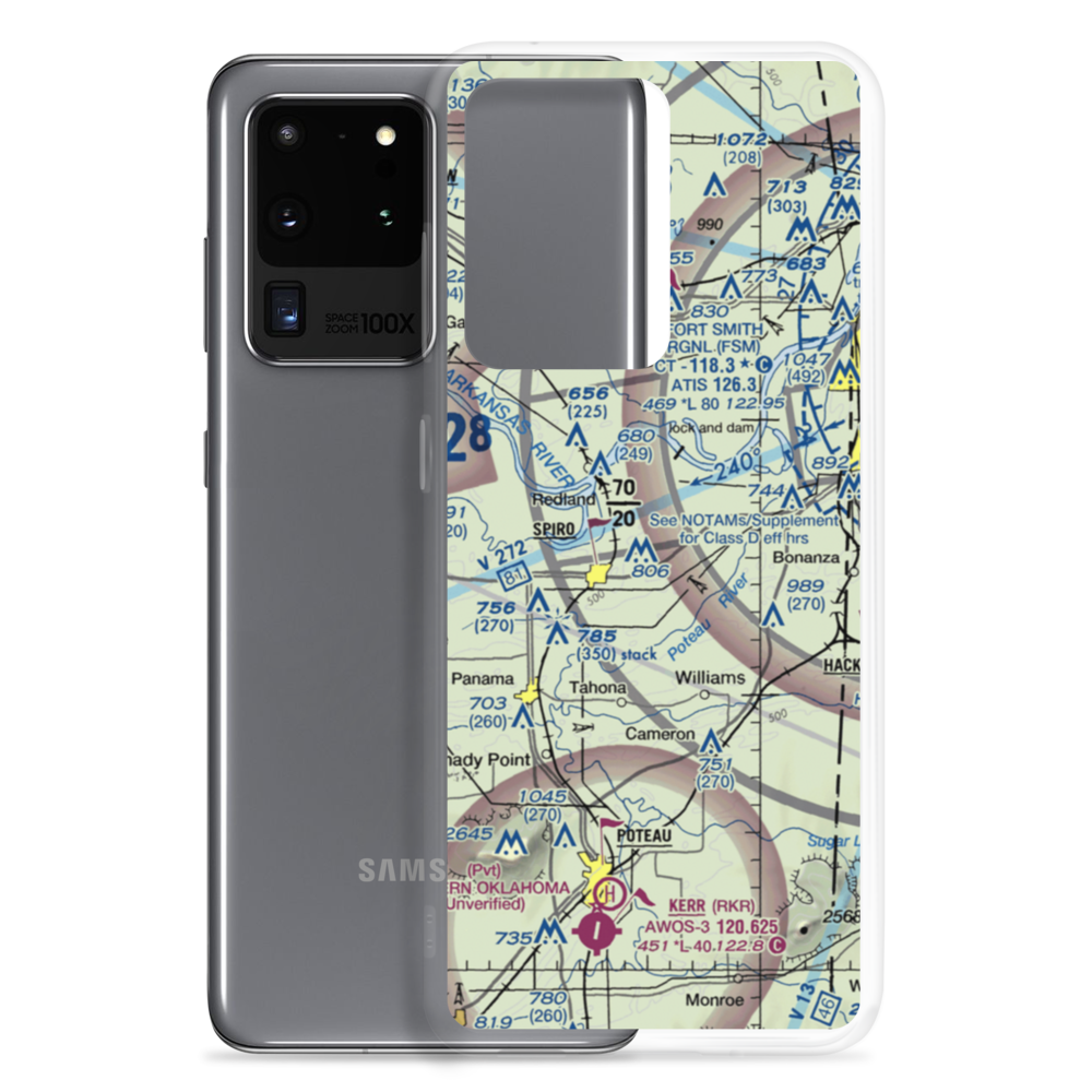 Sweetbriar Airport (83OK) VFR Sectional Samsung Case Samsung Galaxy S20 Ultra model shown