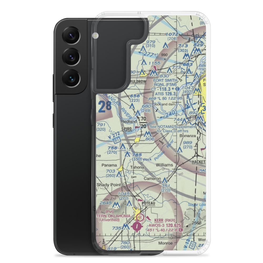 Sweetbriar Airport (83OK) VFR Sectional Samsung Case Samsung Galaxy S22 Plus model shown