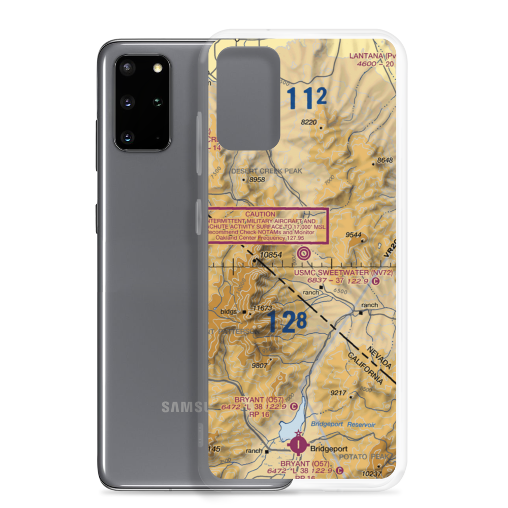 Sweetwater (USMC) Airport (NV72) VFR Sectional Samsung Case Samsung Galaxy S20 Plus model shown
