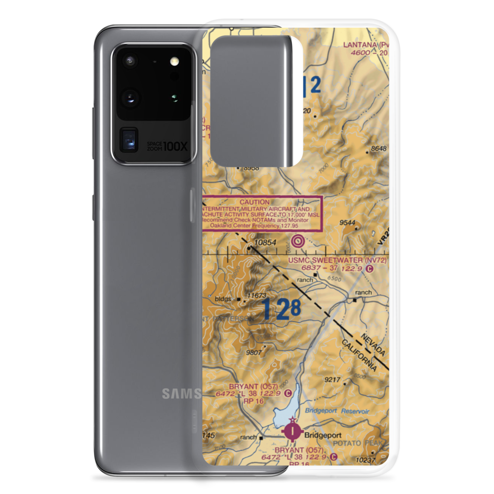 Sweetwater (USMC) Airport (NV72) VFR Sectional Samsung Case Samsung Galaxy S20 Ultra model shown
