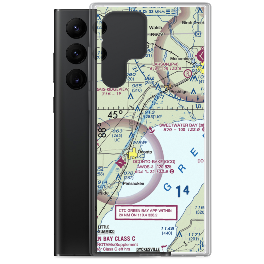 Sweetwater Bay Seaplane Base (30W) VFR Sectional Samsung Case Samsung Galaxy S22 Ultra model shown