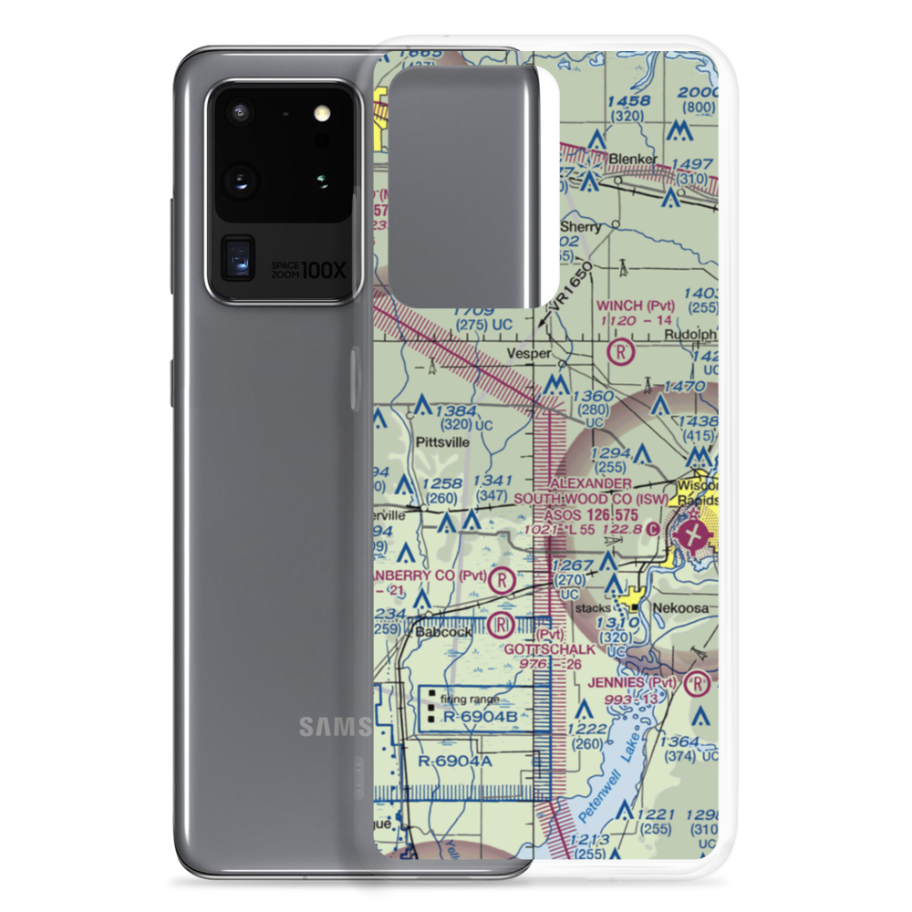 Swensen Airport (4WN2) VFR Sectional Samsung Case Samsung Galaxy S20 Ultra model shown