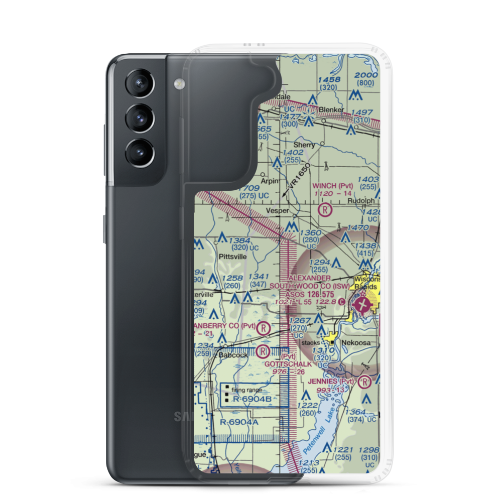 Swensen Airport (4WN2) VFR Sectional Samsung Case Samsung Galaxy S21 model shown