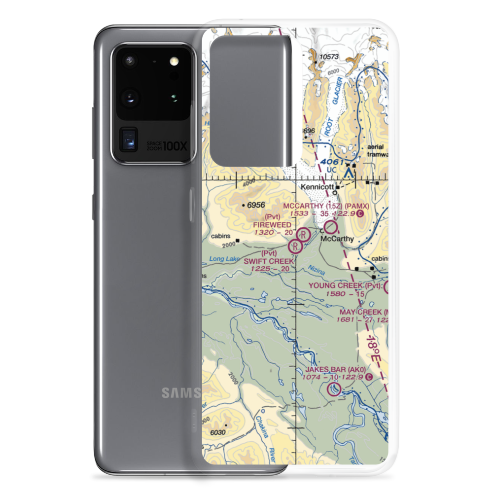 Swift Creek Airport (AK31) VFR Sectional Samsung Case Samsung Galaxy S20 Ultra model shown
