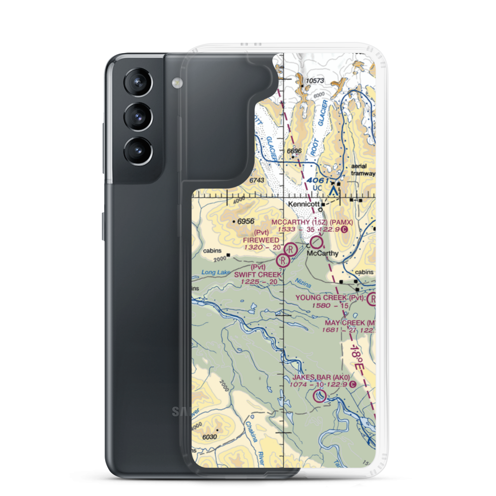 Swift Creek Airport (AK31) VFR Sectional Samsung Case Samsung Galaxy S21 model shown