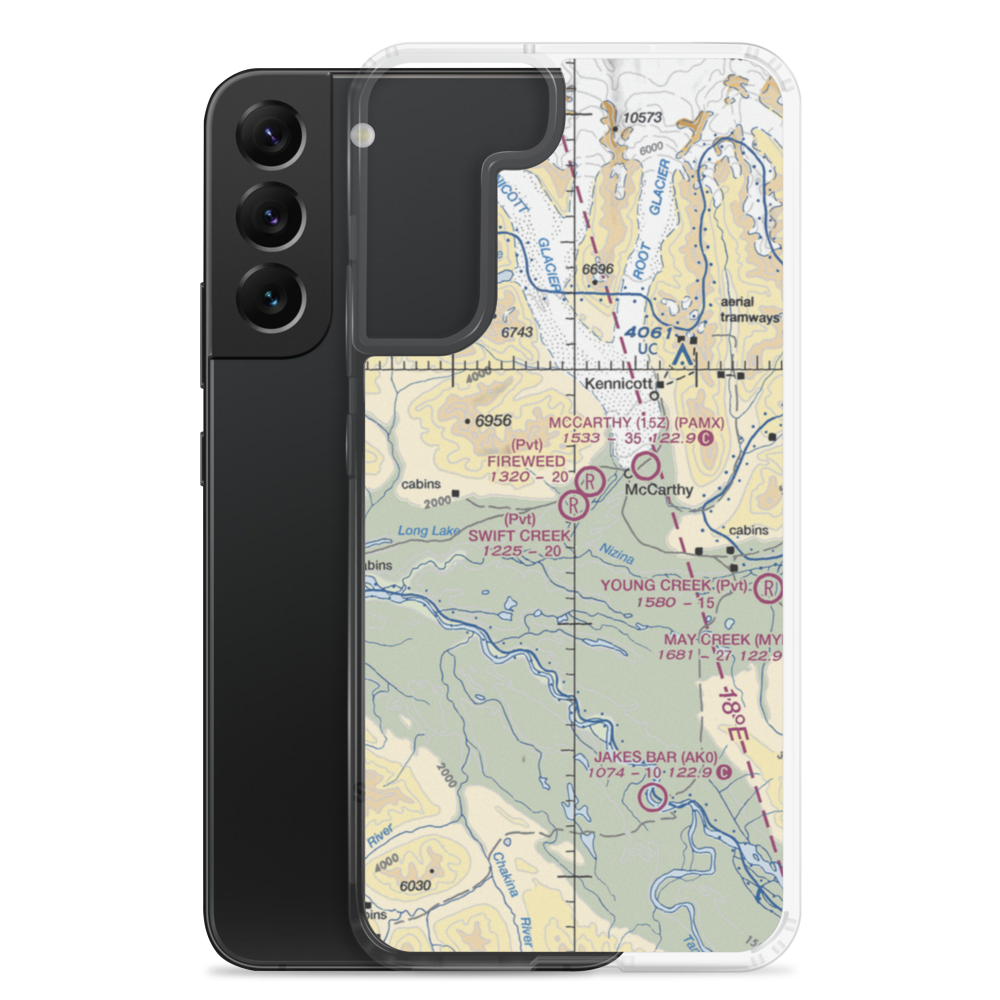 Swift Creek Airport (AK31) VFR Sectional Samsung Case Samsung Galaxy S22 Plus model shown