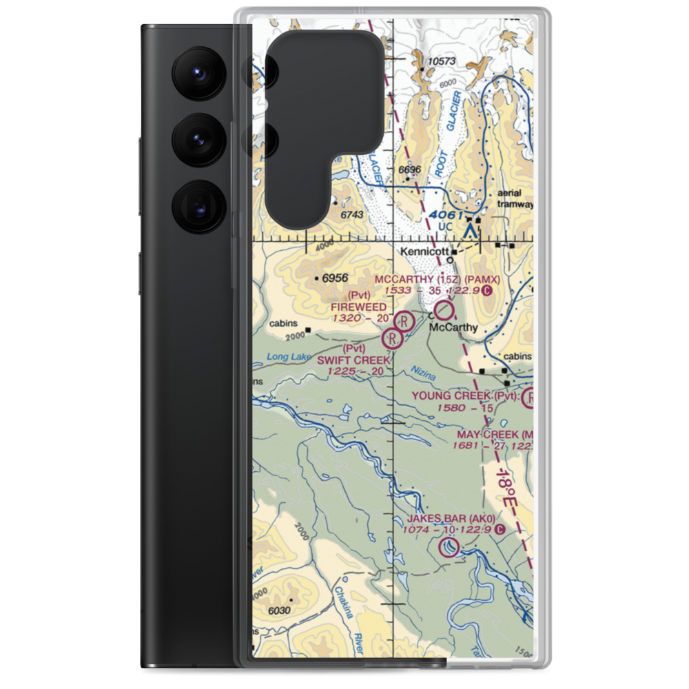 Swift Creek Airport (AK31) VFR Sectional Samsung Case Samsung Galaxy S22 Ultra model shown