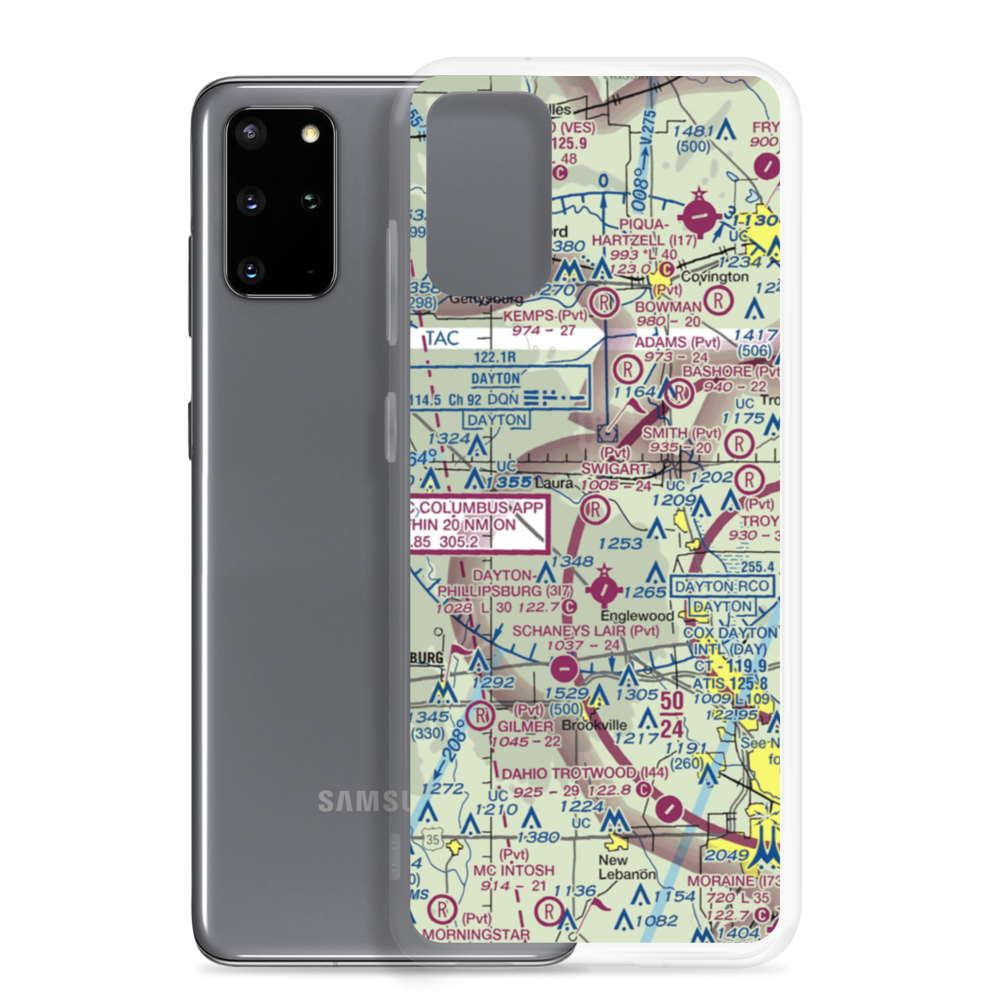 Swigart Airport (OH78) VFR Sectional Samsung Case Samsung Galaxy S20 Plus model shown