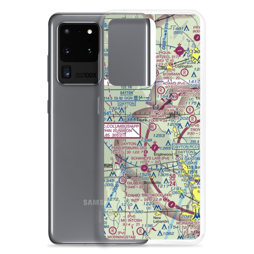 Swigart Airport (OH78) VFR Sectional Samsung Case Samsung Galaxy S20 Ultra model shown
