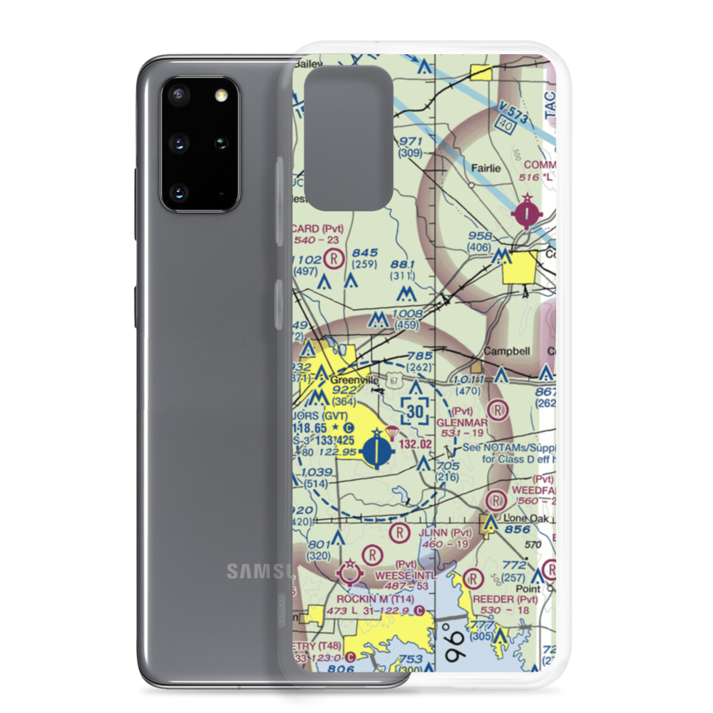 Sword's Landing Airport (77TA) VFR Sectional Samsung Case Samsung Galaxy S20 Plus model shown
