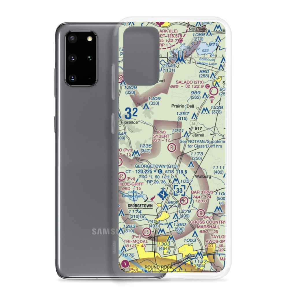 Sybert Farm Airport (40TE) VFR Sectional Samsung Case Samsung Galaxy S20 Plus model shown