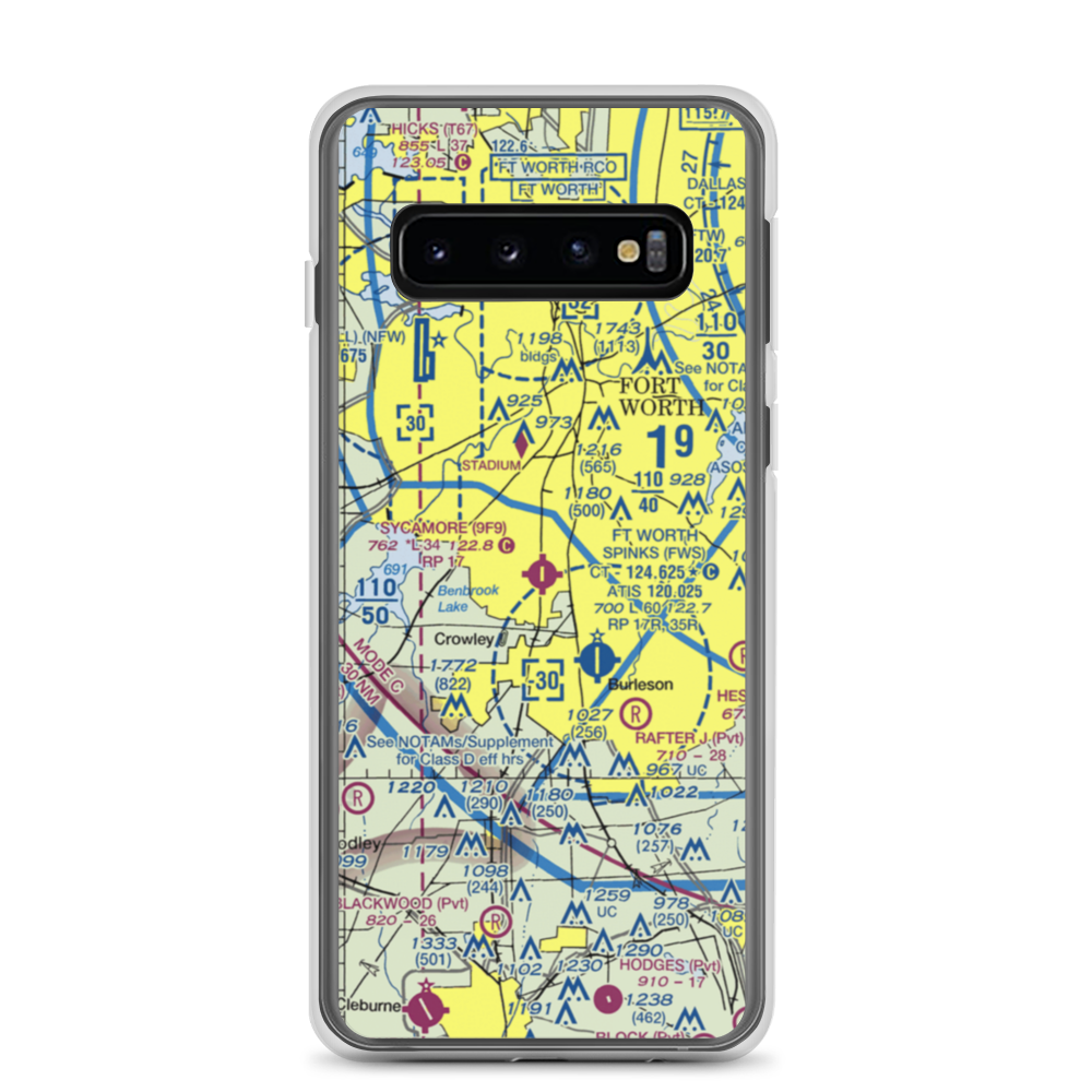 Sycamore Strip (9F9) VFR Sectional Samsung Case Samsung Galaxy S10 model shown