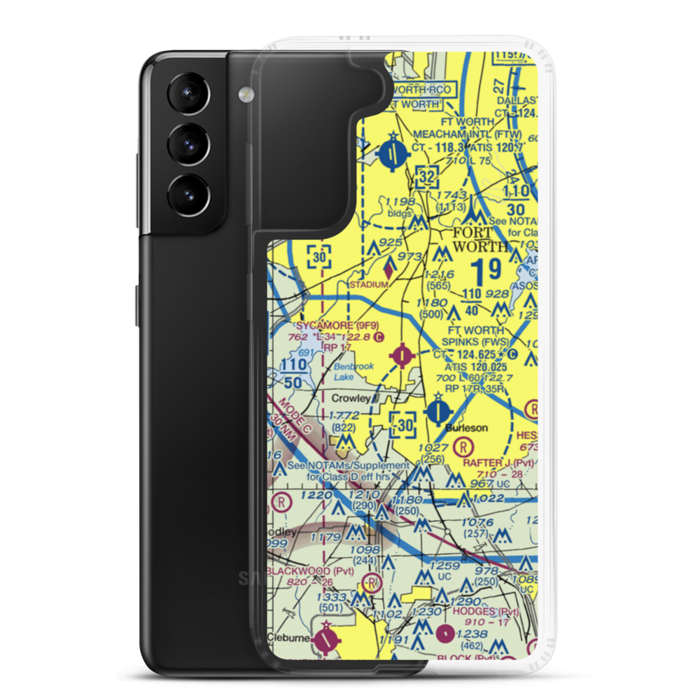 Sycamore Strip (9F9) VFR Sectional Samsung Case Samsung Galaxy S21 Plus model shown