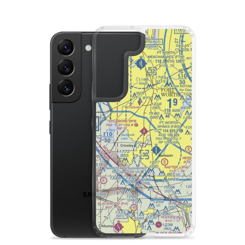 Sycamore Strip (9F9) VFR Sectional Samsung Case Samsung Galaxy S22 model shown