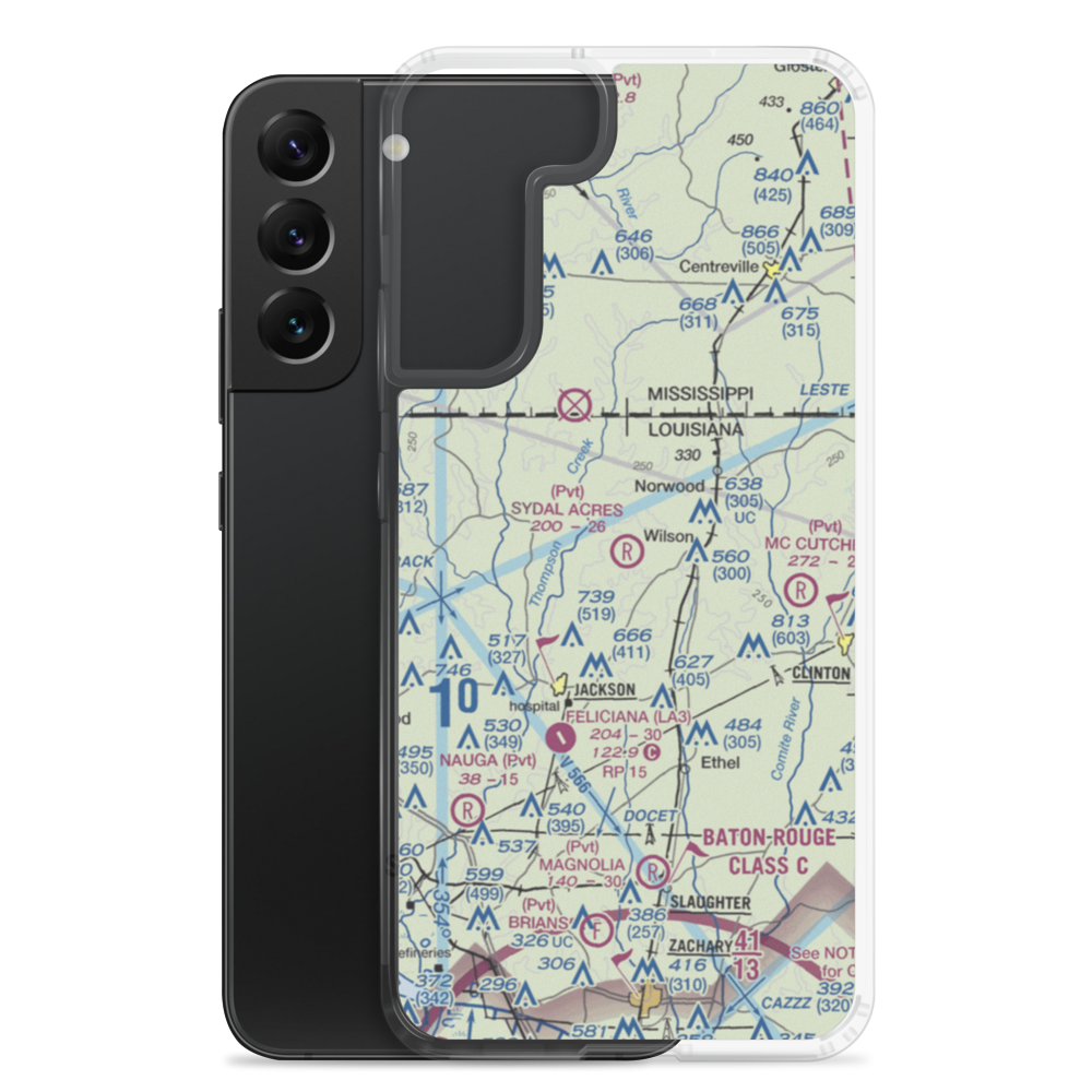 Sydal Acres Airport (58LA) VFR Sectional Samsung Case Samsung Galaxy S22 Plus model shown