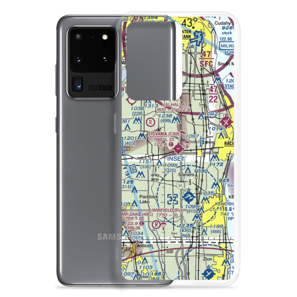 Sylvania Airport (C89) VFR Sectional Samsung Case Samsung Galaxy S20 Ultra model shown