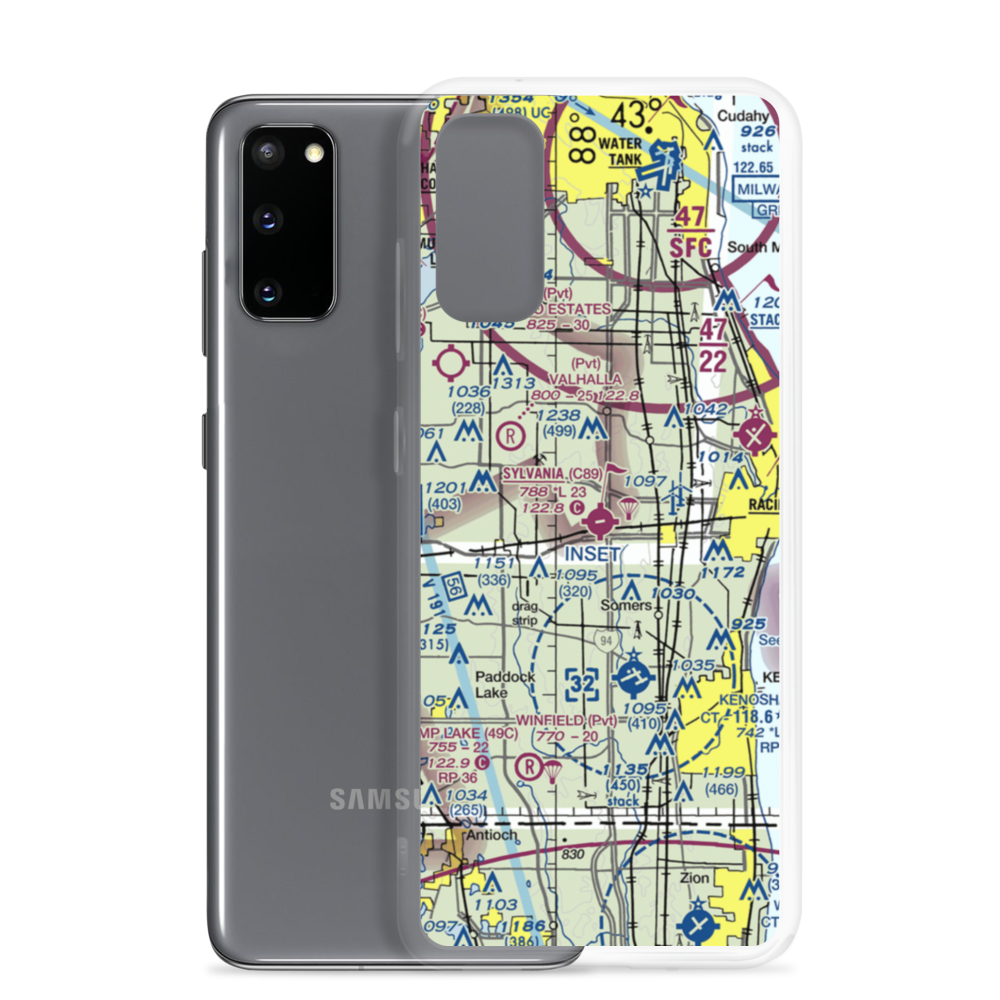 Sylvania Airport (C89) VFR Sectional Samsung Case Samsung Galaxy S20 model shown