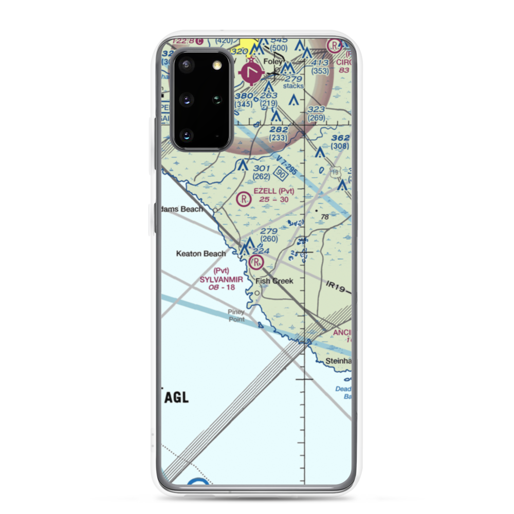 Sylvanmir Farms Airport (6FL4) VFR Sectional Samsung Case Samsung Galaxy S20 Plus model shown