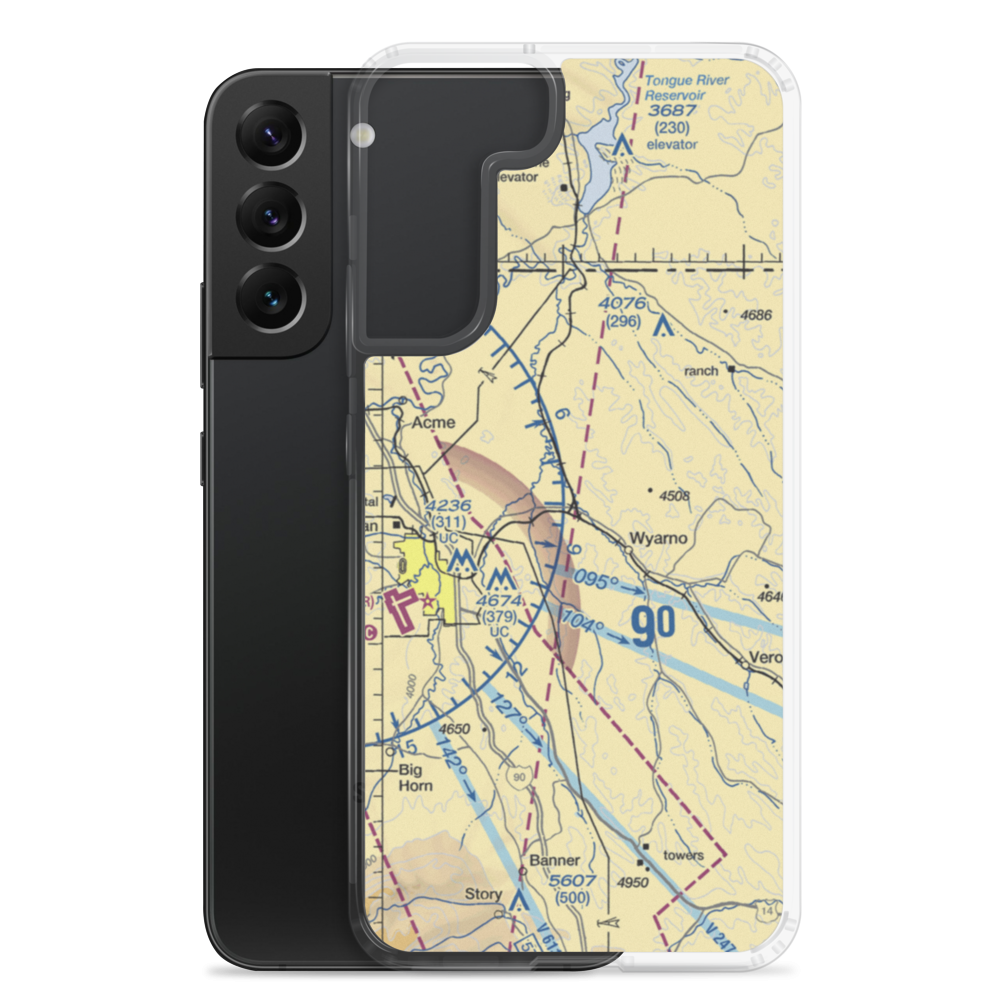 Symons Airport (WY37) VFR Sectional Samsung Case Samsung Galaxy S22 Plus model shown