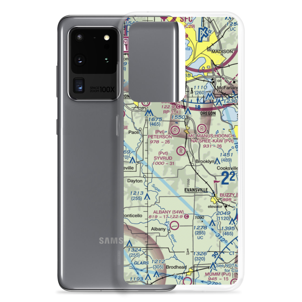 Syvrud Airport (7WI5) VFR Sectional Samsung Case Samsung Galaxy S20 Ultra model shown