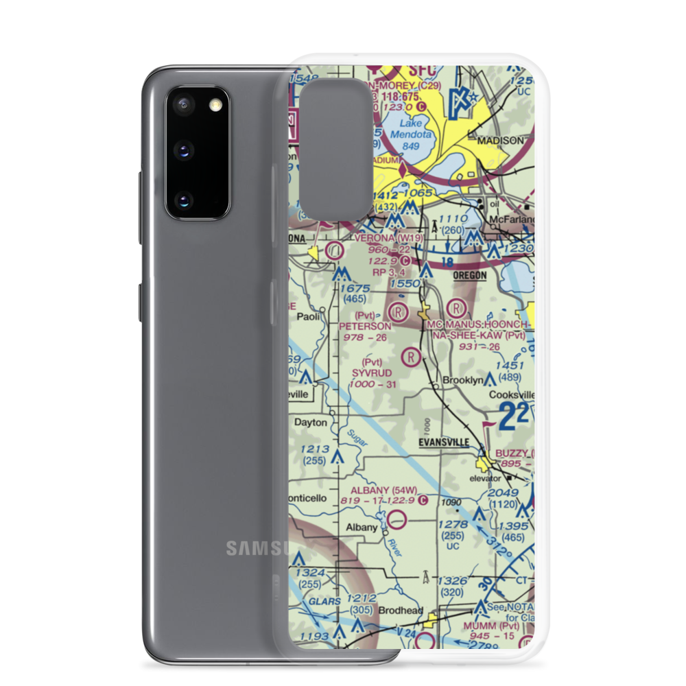 Syvrud Airport (7WI5) VFR Sectional Samsung Case Samsung Galaxy S20 model shown