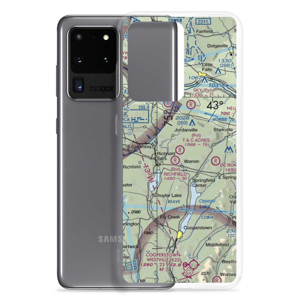 T & C Acres Airport (12NY) VFR Sectional Samsung Case Samsung Galaxy S20 Ultra model shown