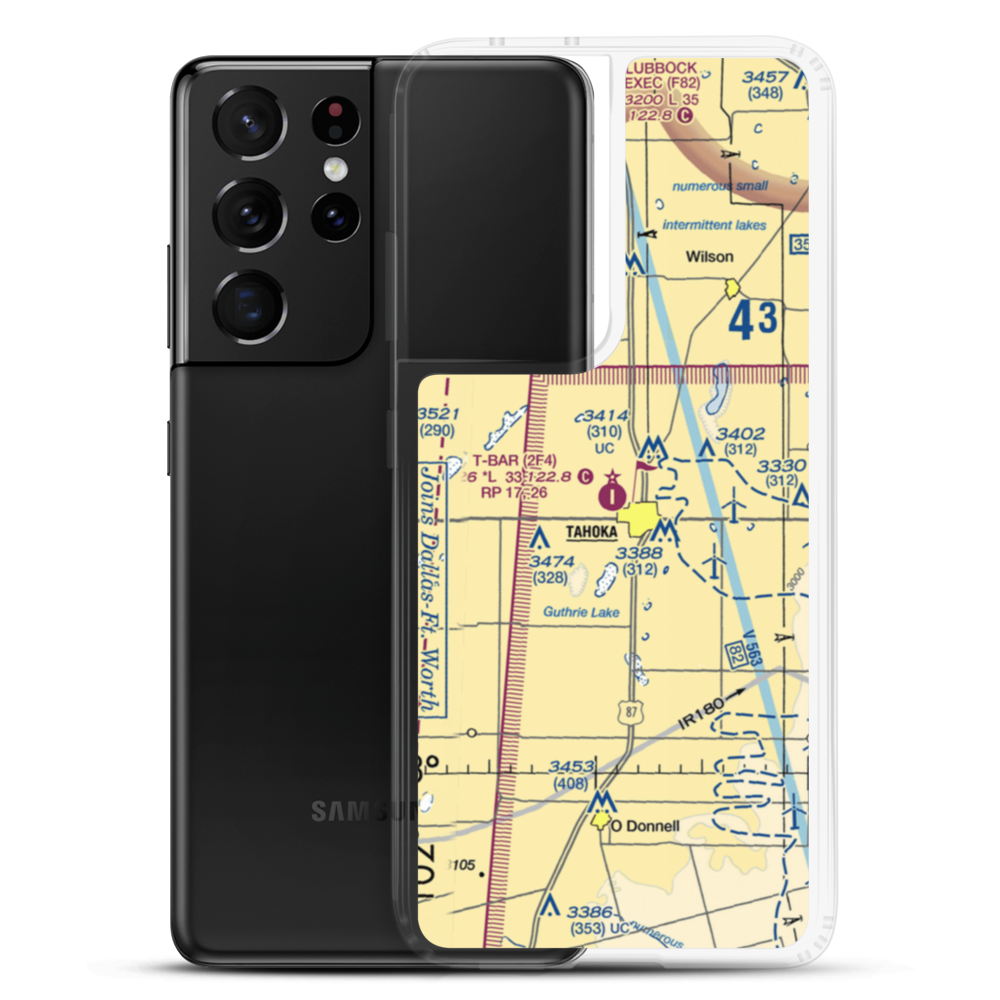 T Bar Airport (2F4) VFR Sectional Samsung Case Samsung Galaxy S21 Ultra model shown