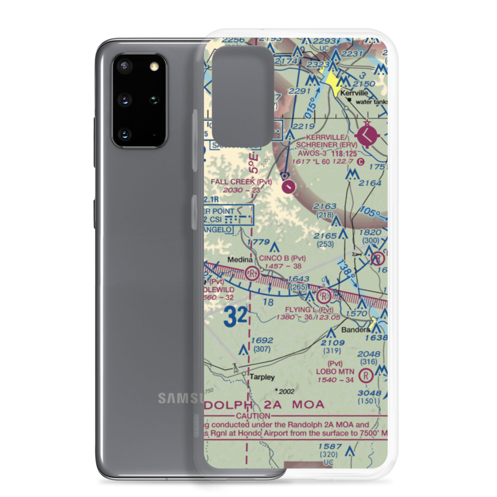T-4 Ranch Airport (XS13) VFR Sectional Samsung Case Samsung Galaxy S20 Plus model shown