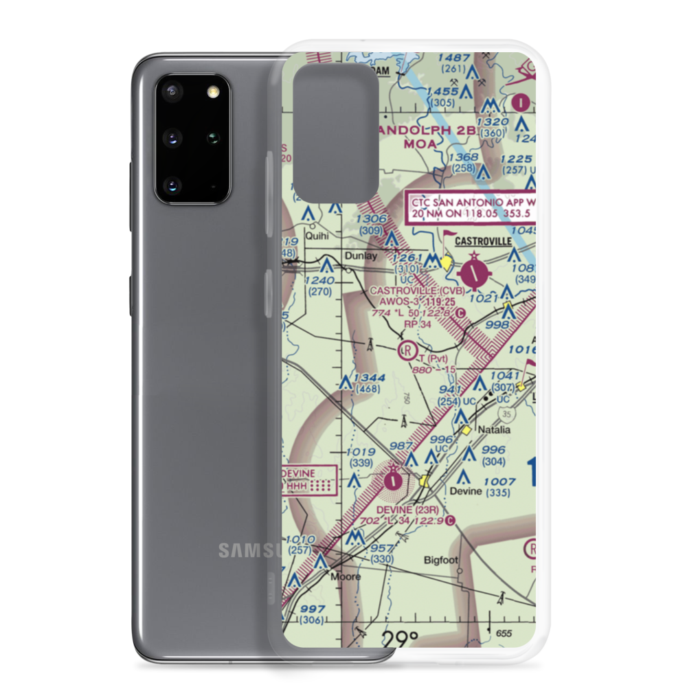 T-Ranch Airport (XS86) VFR Sectional Samsung Case Samsung Galaxy S20 Plus model shown