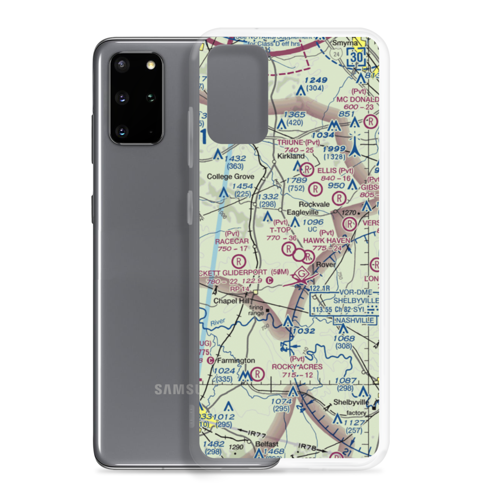 T-Top Airfield (TN14) VFR Sectional Samsung Case Samsung Galaxy S20 Plus model shown