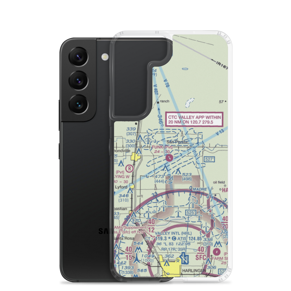 T.R. Funk Inc Airport (92XS) VFR Sectional Samsung Case Samsung Galaxy S22 model shown