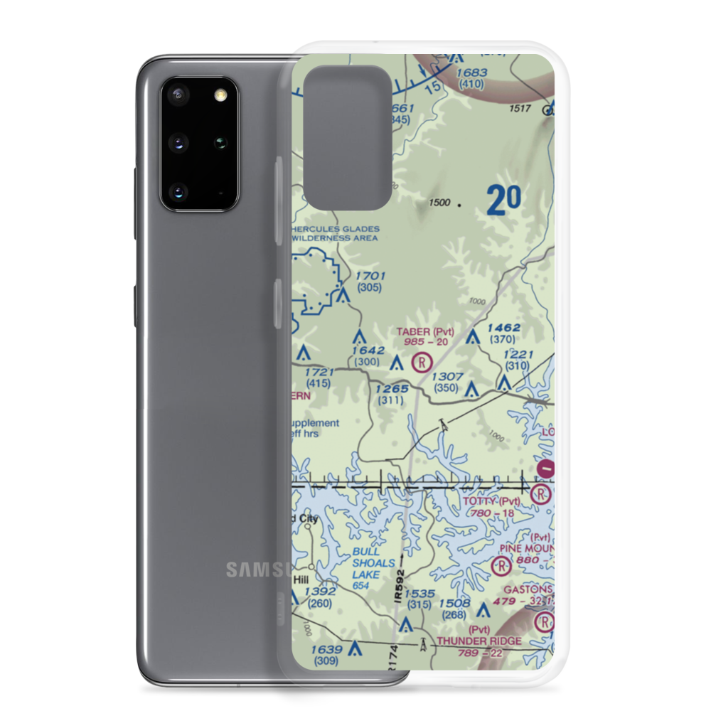 Taber Field (26MO) VFR Sectional Samsung Case Samsung Galaxy S20 Plus model shown