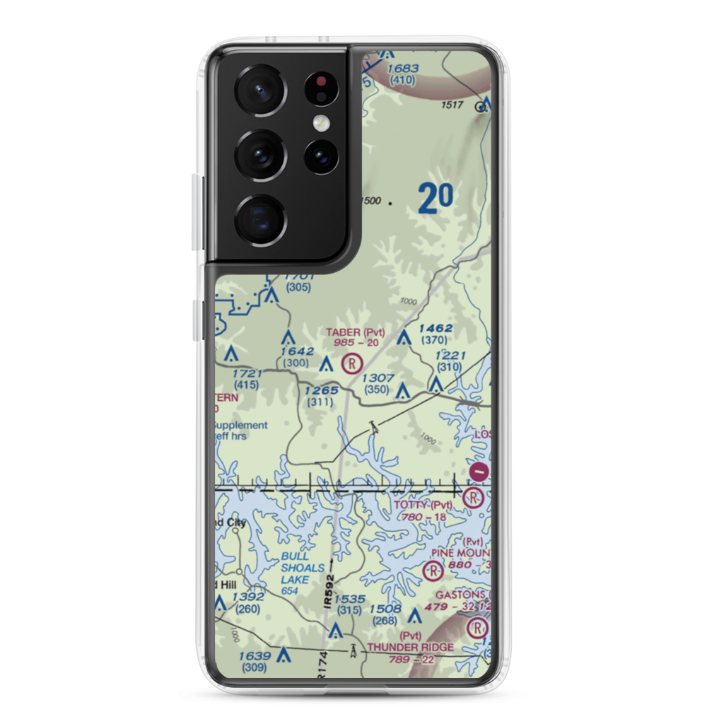Taber Field (26MO) VFR Sectional Samsung Case Samsung Galaxy S21 Ultra model shown
