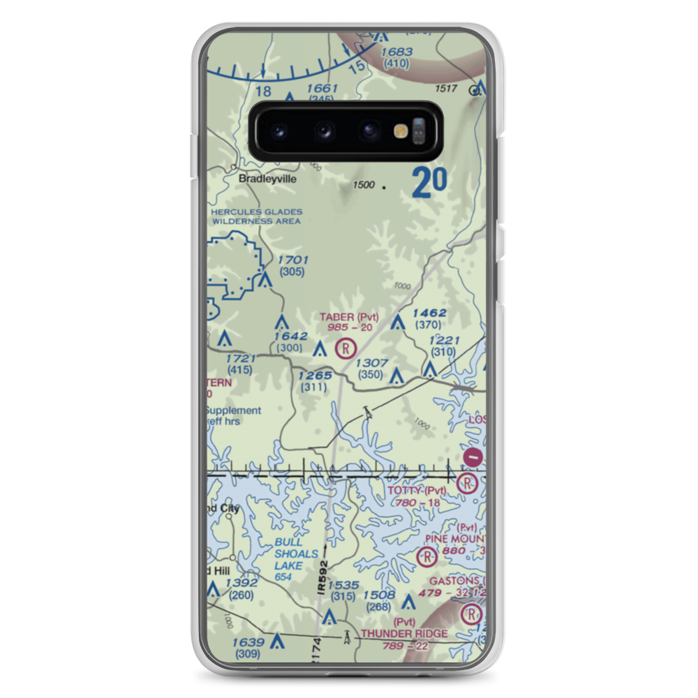 Taber Field (26MO) VFR Sectional Samsung Case Samsung Galaxy S10+ model shown