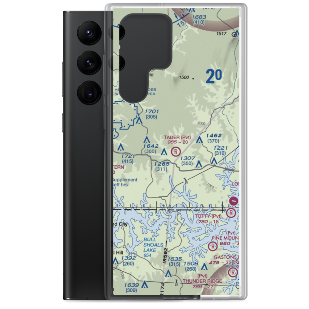 Taber Field (26MO) VFR Sectional Samsung Case Samsung Galaxy S22 Ultra model shown