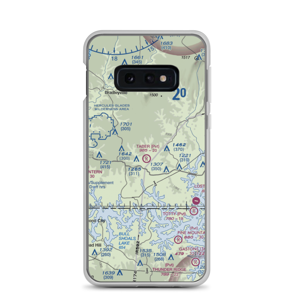 Taber Field (26MO) VFR Sectional Samsung Case Samsung Galaxy S10e model shown