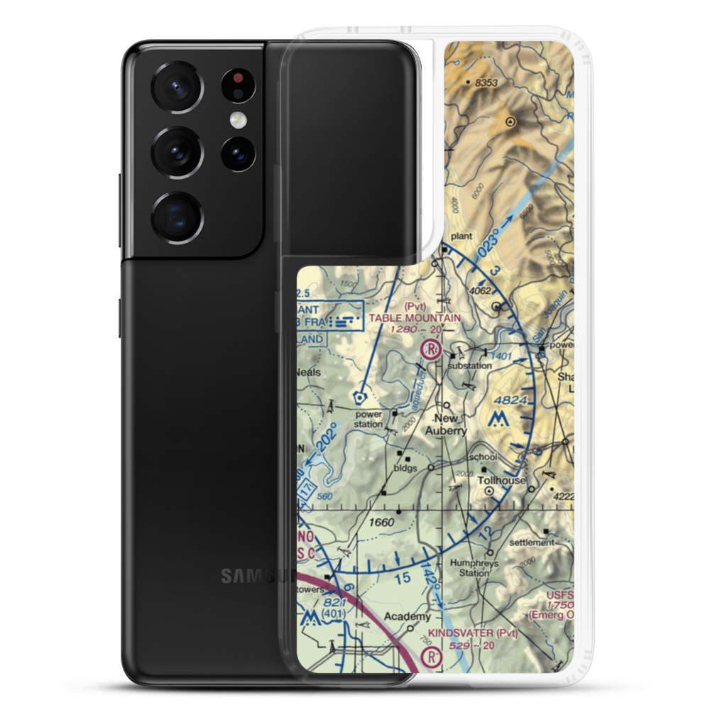 Table Mountain Field (5CL9) VFR Sectional Samsung Case Samsung Galaxy S21 Ultra model shown