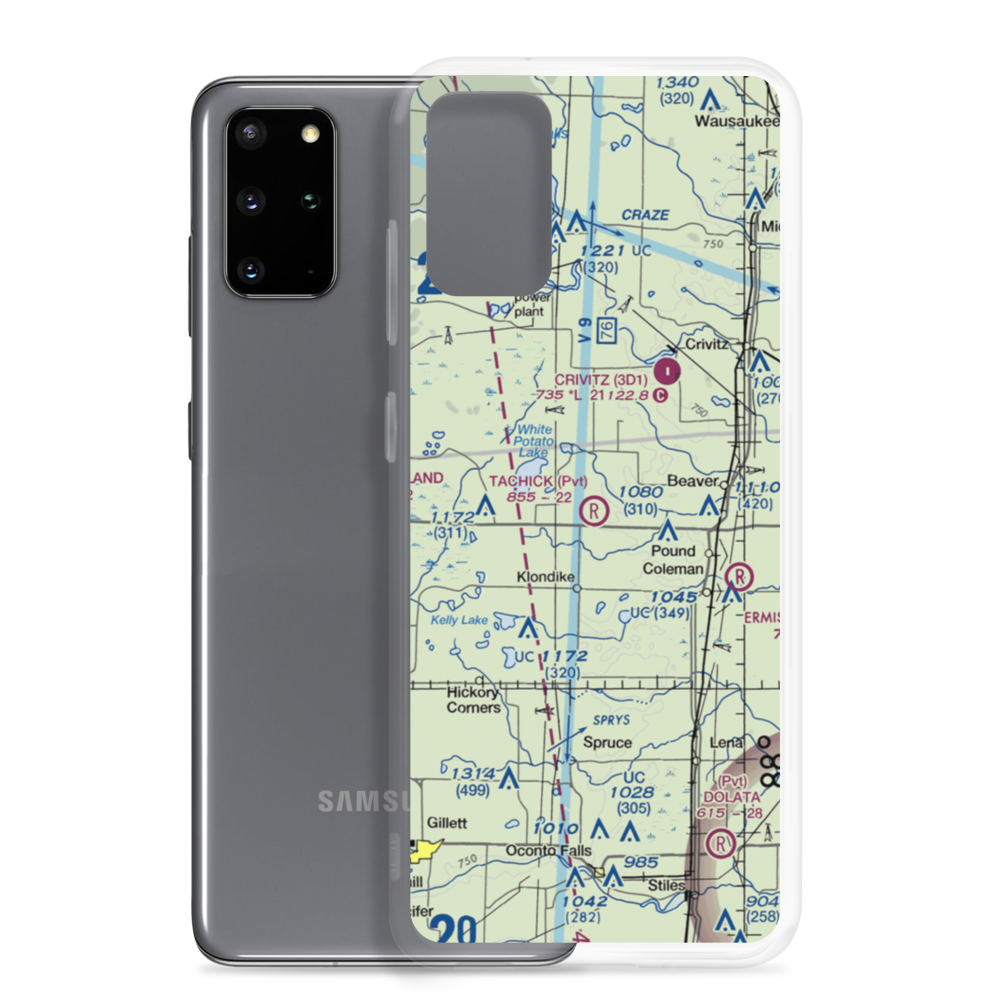 Tachick Field (WS29) VFR Sectional Samsung Case Samsung Galaxy S20 Plus model shown