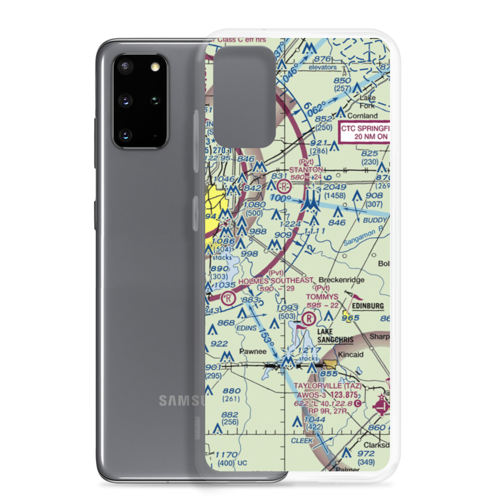 Taft Airport (92IS) VFR Sectional Samsung Case Samsung Galaxy S20 Plus model shown