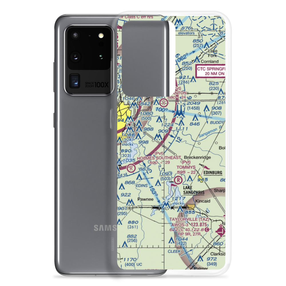 Taft Airport (92IS) VFR Sectional Samsung Case Samsung Galaxy S20 Ultra model shown