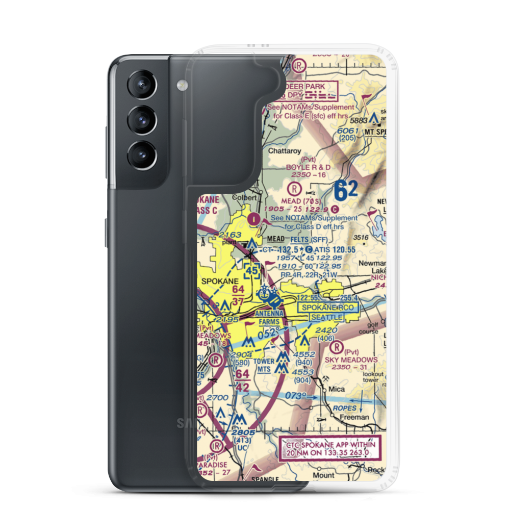Tai's Landing Airport (WN61) VFR Sectional Samsung Case Samsung Galaxy S21 model shown