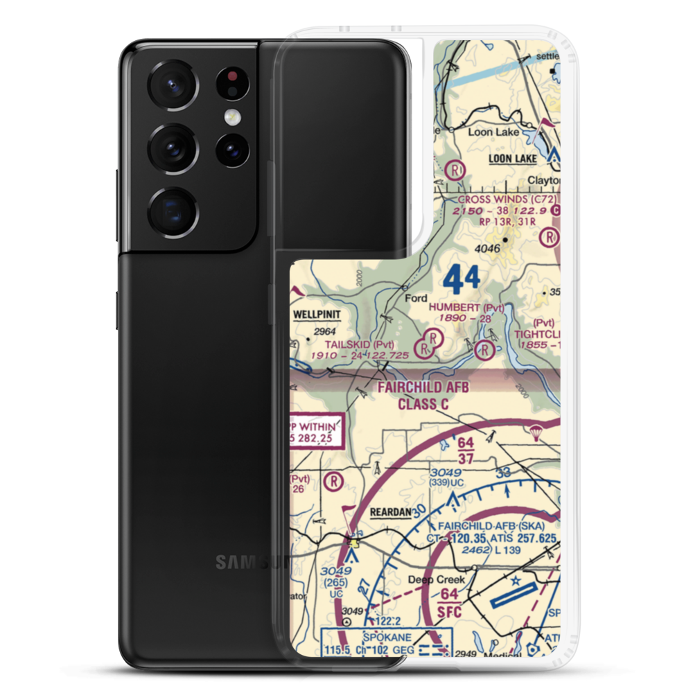 Tailskid Ranch Airport (39WA) VFR Sectional Samsung Case Samsung Galaxy S21 Ultra model shown