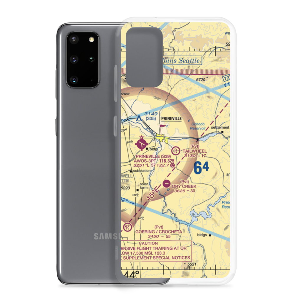 Tailwheel Airport (6OR4) VFR Sectional Samsung Case Samsung Galaxy S20 Plus model shown